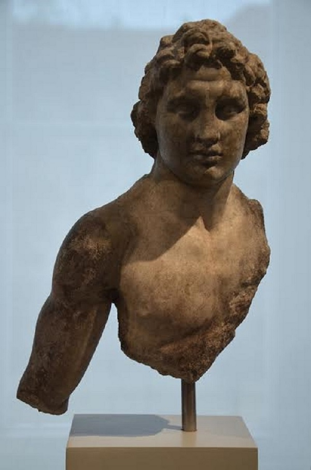 Upper body of a statuette of Alexander the Great, from Priene (Turkey), 200-150 BC, Altes Museum, Berlin